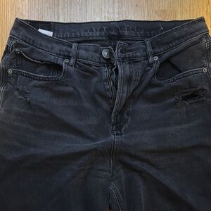American Eagle Black Distressed Jeans